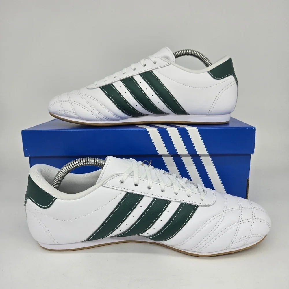 New adidas Taekwondo Cloud White Collegiate Green Gum Women's Shoes Size 9.5 - Picture 6 of 8
